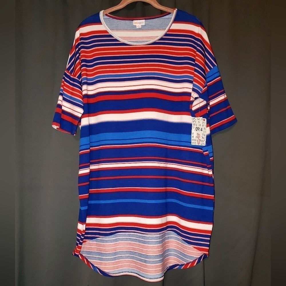 LuLaRoe Small Loose Fitting Multi Colored Striped Irma NWT